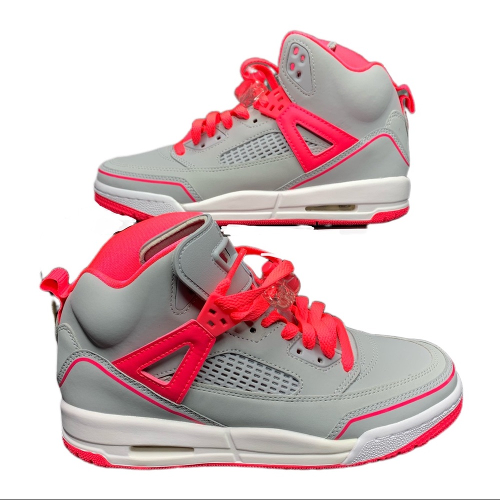 Jordan Spizike Basketball Shoe Gray Pink